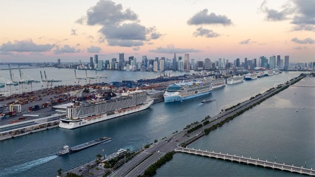 PortMiami cruise ships