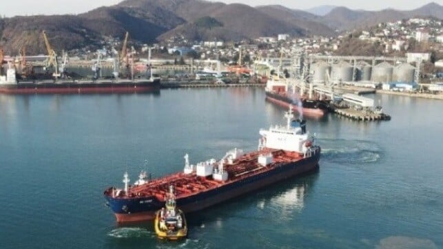 tanker in port