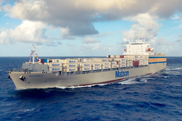 Matson containership at sea