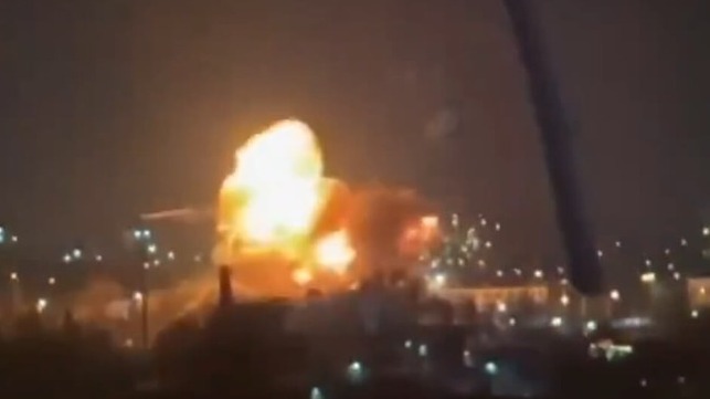 Explosion in Sevastopol during the Ukrainian strike, March 23 (Mykhaïlo Golub / Twitter)