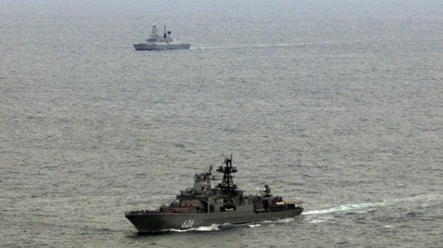 Royal Navy and Russian destroyers