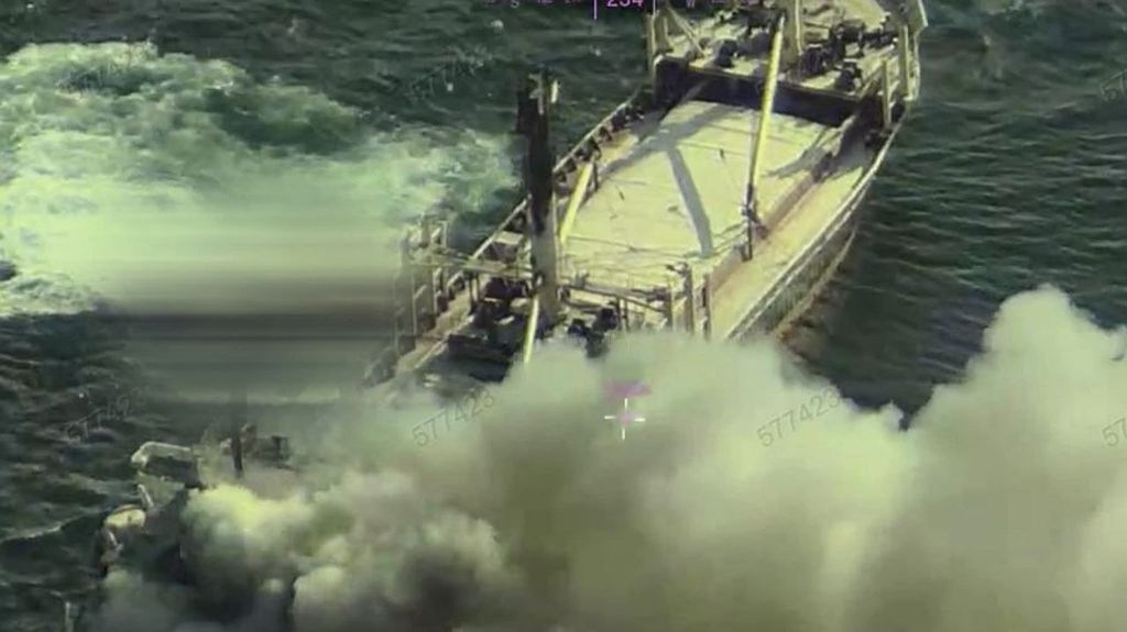 Aftermath of the strike on Golden Leo (Ukrainian Naval Forces)