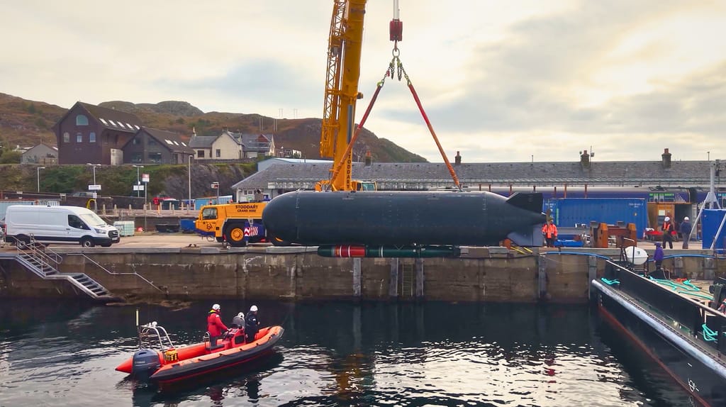 Excalibur is handed over to the Royal Navy at HMNB Devonport, May 2025 (Royal Navy)