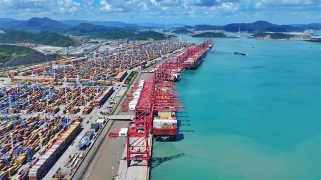 Ningbo China container port