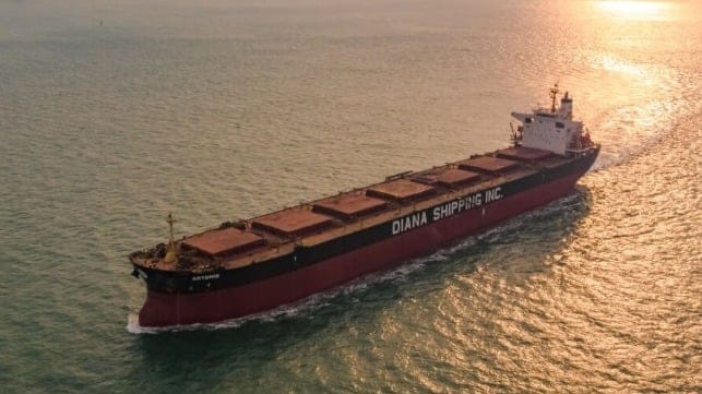 bulker at sea