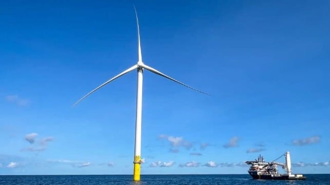 offshore wind turbine installed