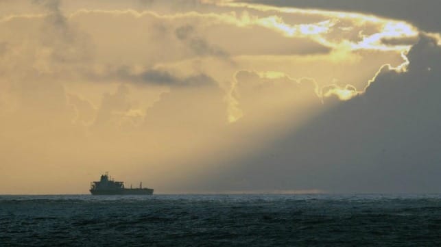 tanker at sea