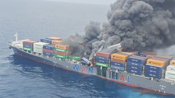 containership fire