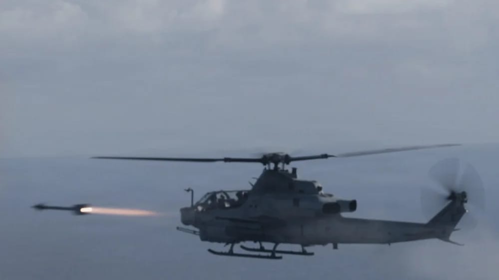 US Navy attack helicopter