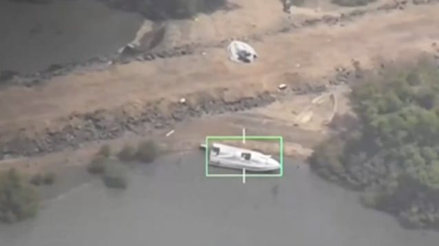 Houthi unmanned attack boat