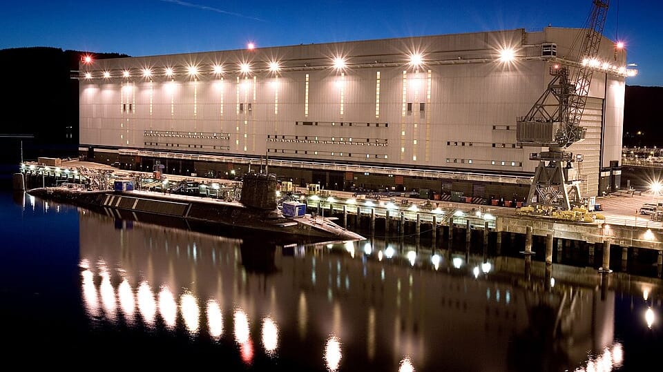 submarine dry dock UK