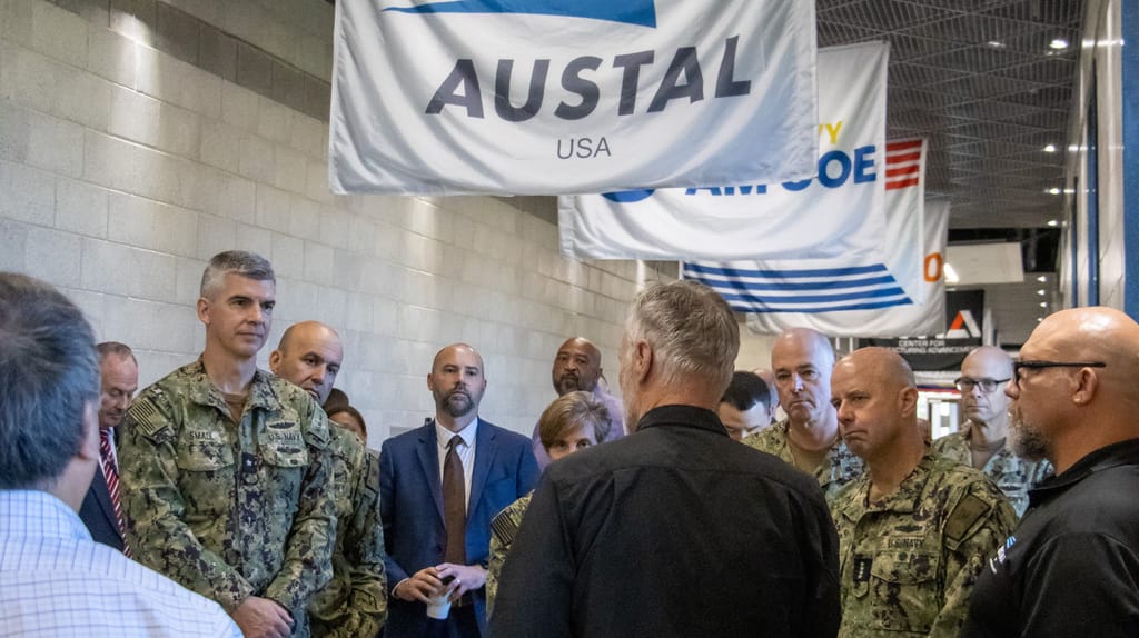 Austal USA Hosts Vice Chief of Naval Operations and Other Navy Leadership at Navy Additive Manufacturing Center of Excellence in Danville