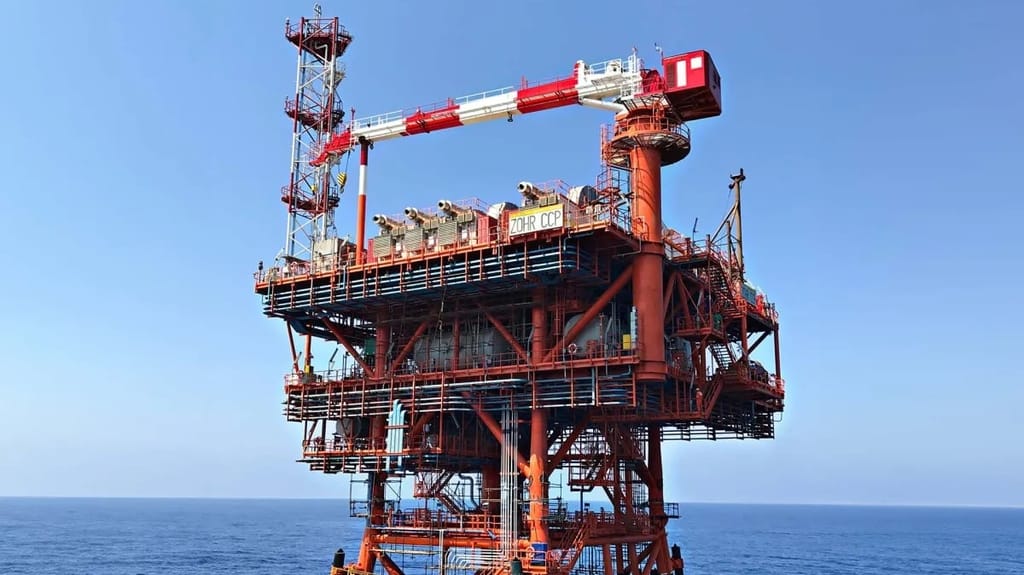 Platform at the Zohr field in the Egyptian EEZ (Eni)