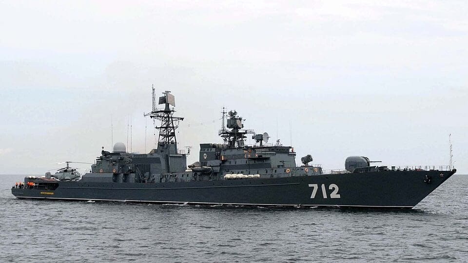 Russian frigate Neustrashimy