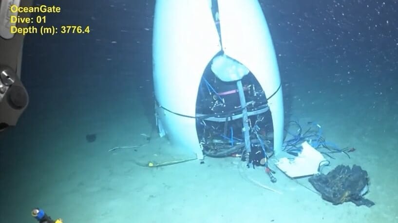 Remains of the OceanGate Titan (USCG)