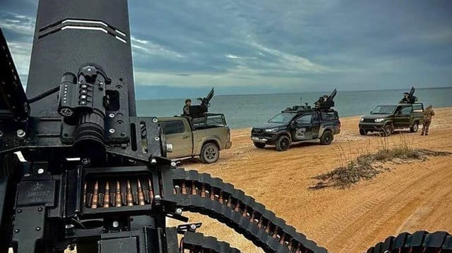 Russian Navy mobile fire groups of the Black Sea Fleet (Russian social media)