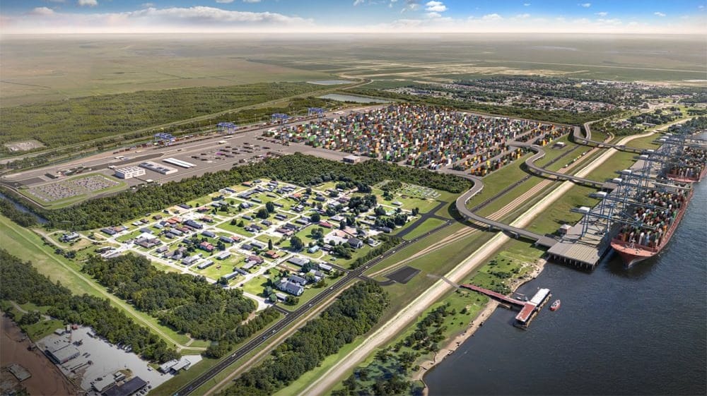 Port of New Orleans new container terminal rendering
