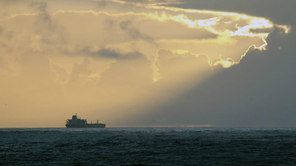 tanker at sea