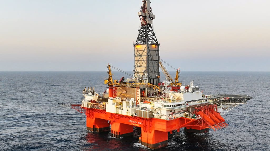 The South African lease area covered part of the Orange Basin, a geological region where Shell has had success on the Namibian side of the boundary line, above (Press handout courtesy Odfjell)