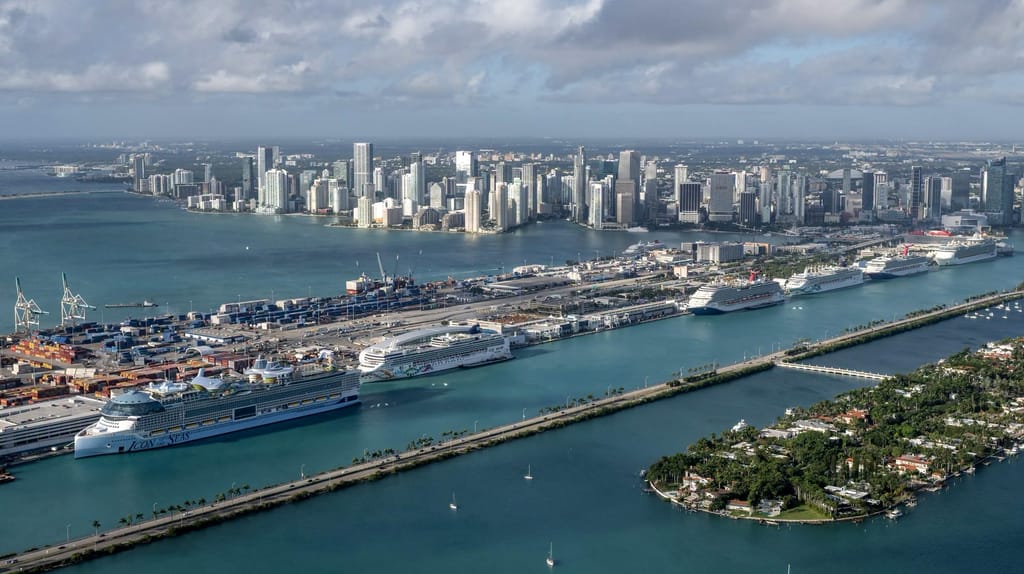 PortMiami cruise ships