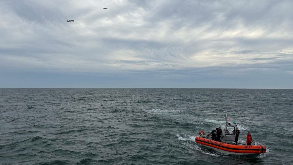 Air and surface assets conducted a wide-ranging search off Nantucket (USCG)