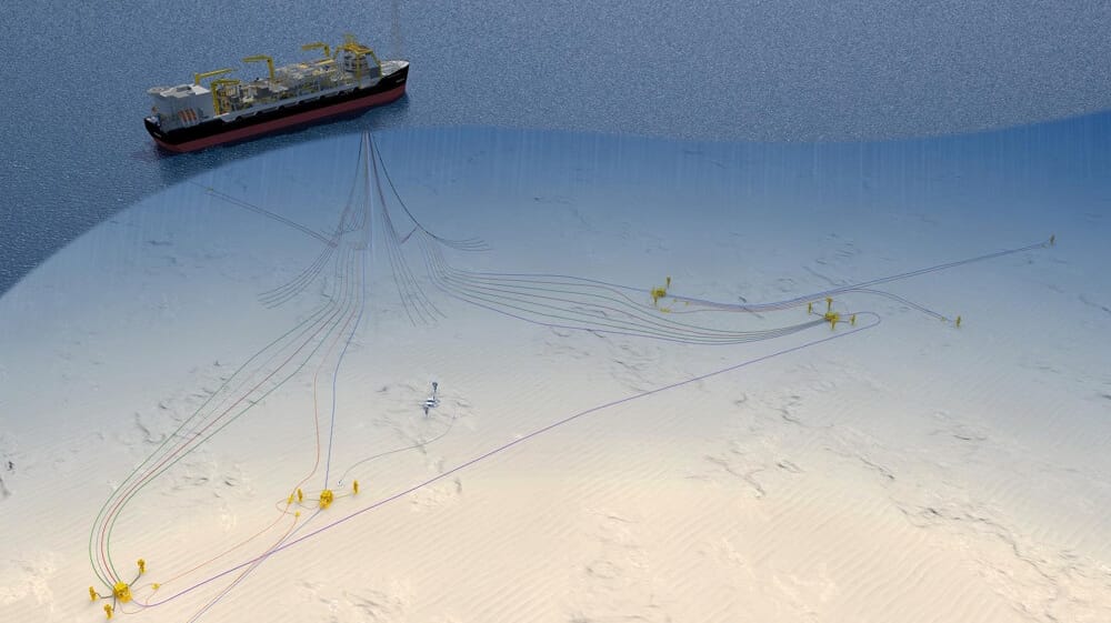 The Rosebank FPSO and subsea infrastructure (illustration courtesy Adura)