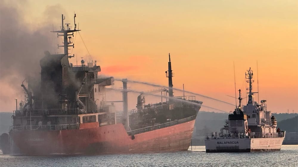 tanker fire