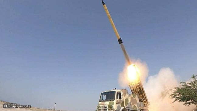 Iranian Fajr-5 with sea mine payload