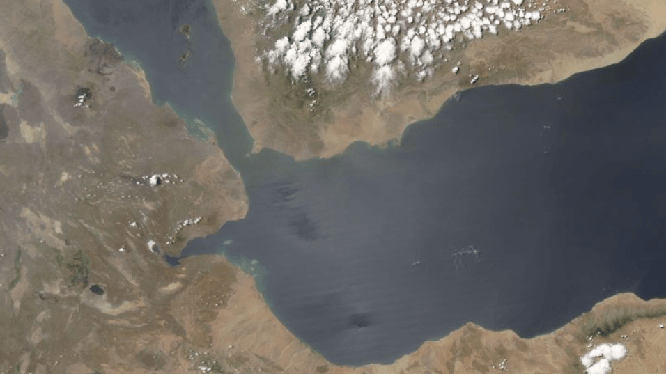 Southern Red Sea and Strait of Bab el-Mandeb (NASA file image)