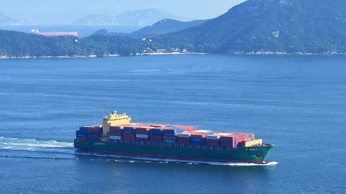 South Korean containership