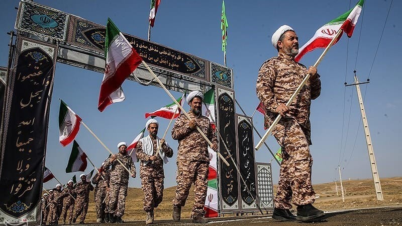 For the Iranian leadership, the number one war objective is regime survival – otherwise the ruling elite will be stripped of their privileges and unseated by the Iranian public (file image courtesy Tasnim / Hossein Zohrevand)