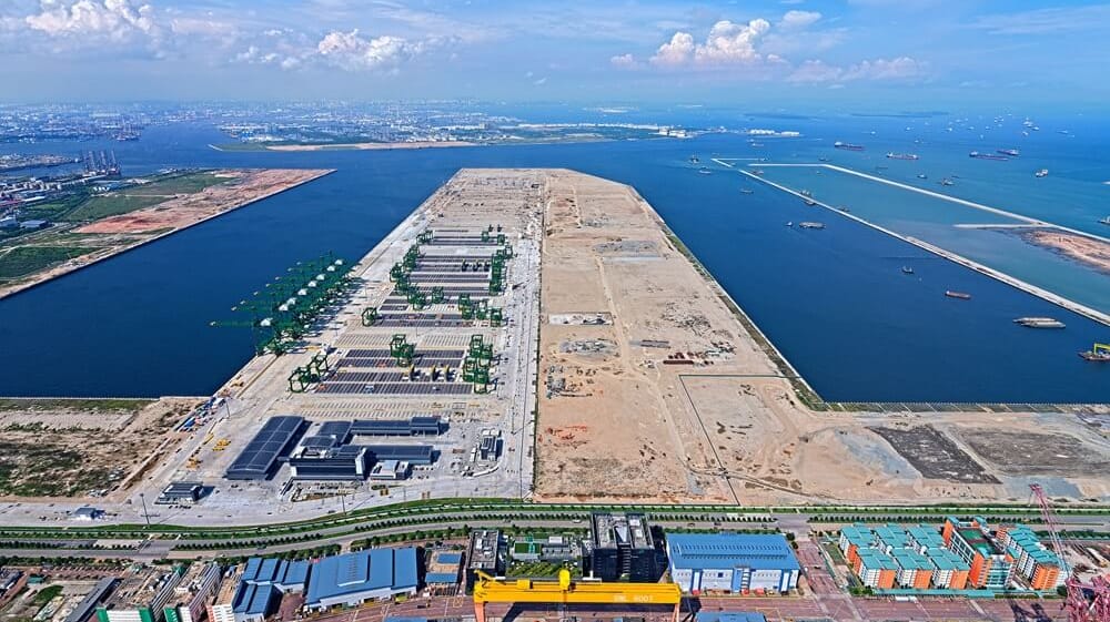 Singapore is reimagining its busy seaport with a new port district for container transshipment, Tuas Port (MPA Singapore)