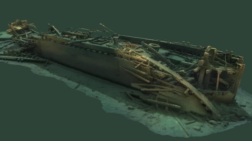 Great Lakes schooner wreck