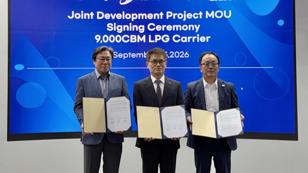 K Shipbuilding, Sejin and ClassNK Signed MOU for Joint Development of New Generation Eco LPG Carrier Applying the Amended IGC Code