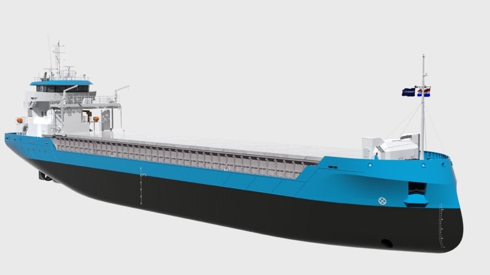 electric short-sea cargo ship concept