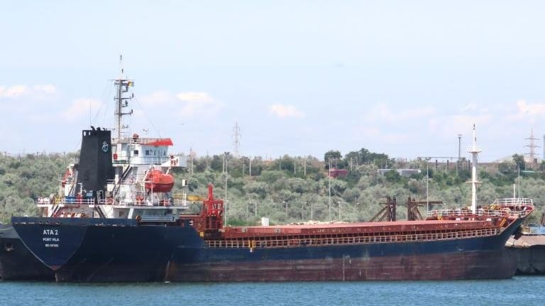 small Turkish-owned cargo ship with crew from Azerbaijan