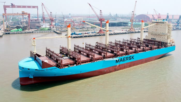 Maersk container ship building