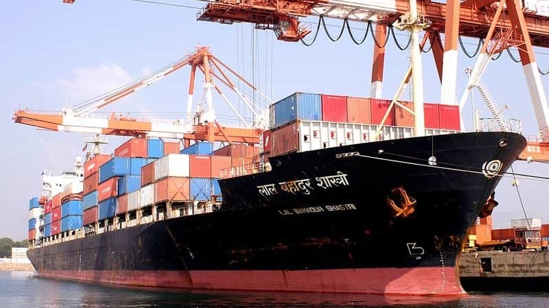 Indian flag containership