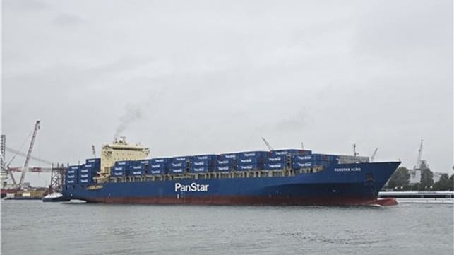 Korean containership completing NSR passage