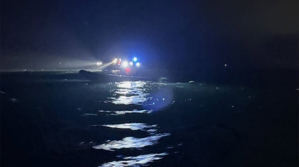 Swedish search after collision