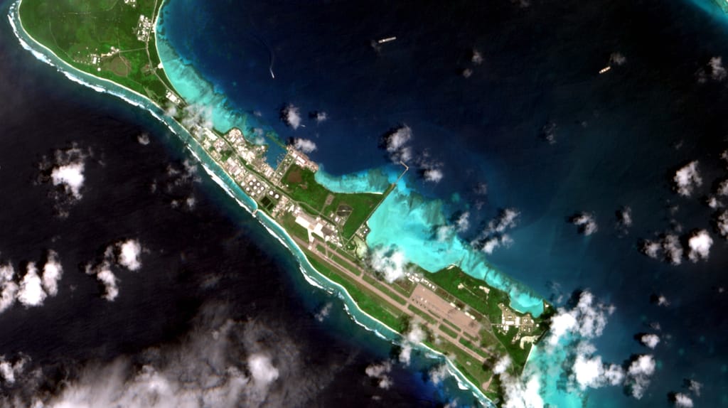 The South Pan on Diego Garcia on October 24 (Sentinel-2 / CJRC)