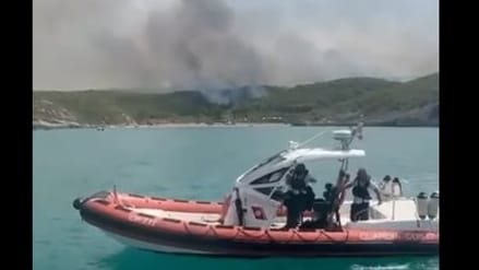 Evacuations by Italian Coast Guard