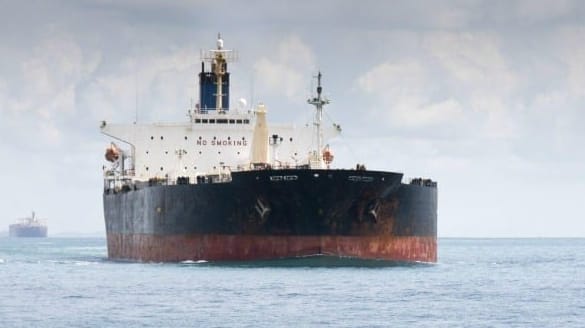 tanker at sea