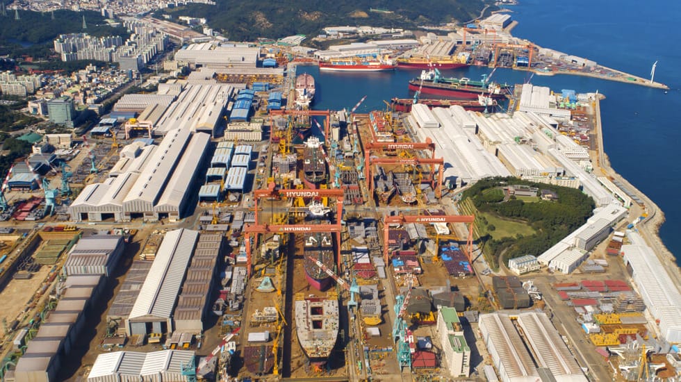 HD Hyundai shipbuilding yard