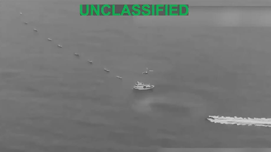 U.S. forces approach a suspected drug-boat refueling vessel in the Eastern Pacific (Southcom)