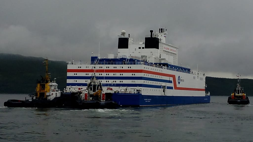 The Russian nuclear power barge Akademik Lomonosov is the best-known working example of a seaport-based nuclear power plant (Elena Dider / CC BY)