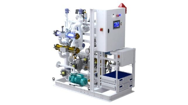 A skid mounted BIO-SEA ballast water treatment system