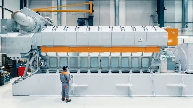 Shell has been selected as Wärtsilä’s test oil partner for the company’s engines undergoing factory testing. © Wärtsilä Corporation