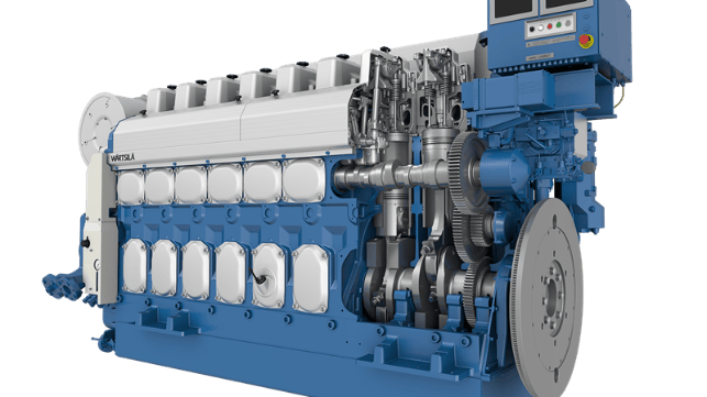 The Wärtsilä 20 engine fitted with a Wärtsilä NOx Reducer (NOR) is undergoing certification testing for compliance with China’s Stage II emissions standard. © Wärtsilä Corporation
