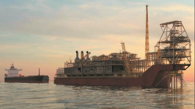  Illustration of the FPSO (floating production storage and offloading) unit for the Sangomar gas field development. – Courtesy of MODEC